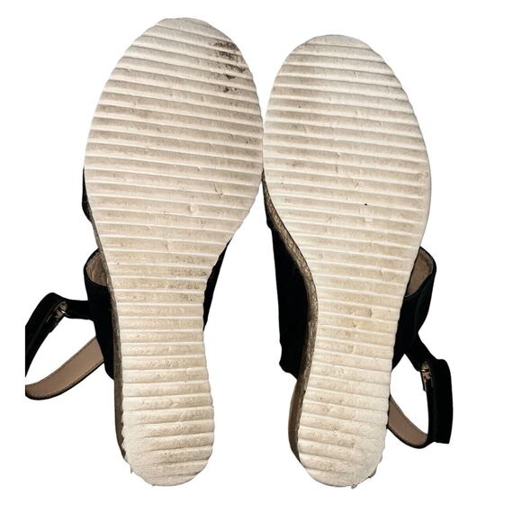 Life Stride‎ Simply Comfort Wedge Sandals “Beachy” Slingback Size 11 Black - Picture 7 of 9